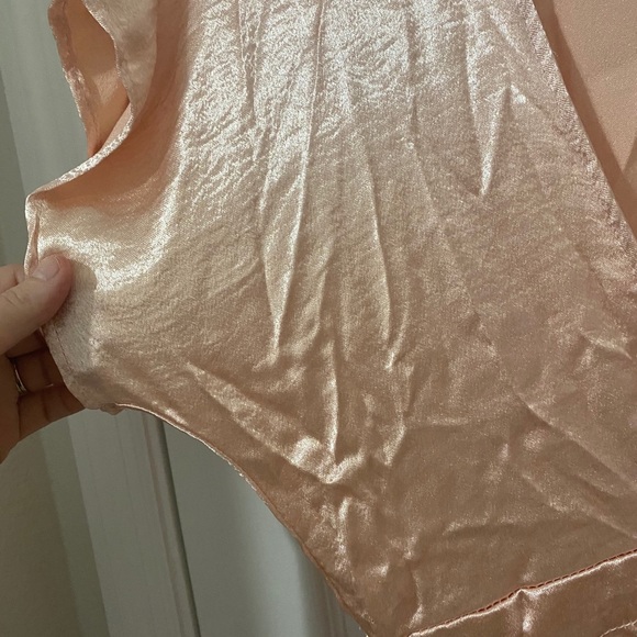 Blush Pink Maxi Dress with Tie Waist - Picture 6 of 11